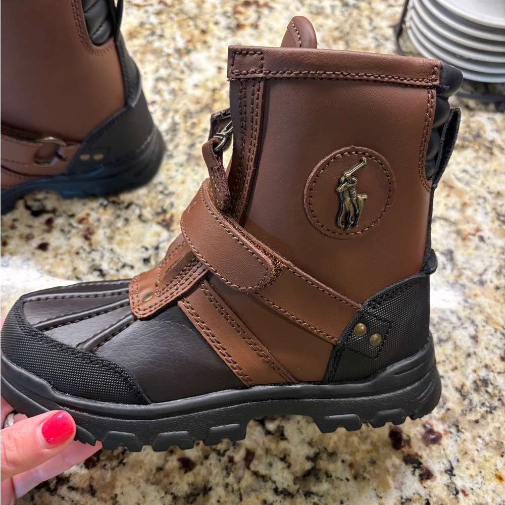 Polo by Ralph Lauren Brown and Black Kids Boots